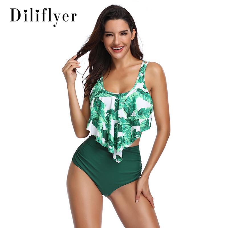 Swimwear | Womens Agnes Orinda – Floral Ruffle Tank Top Bikini Swimsuit Clothing Swimwear